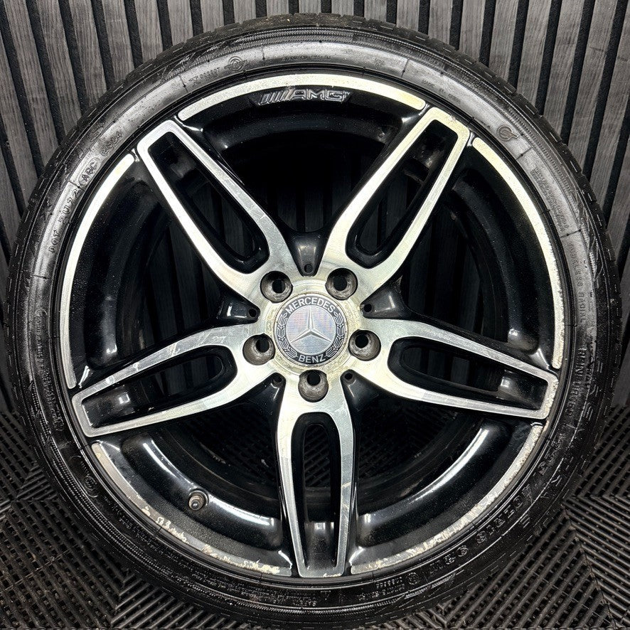 1X 18'' Mercedes AMG A Class CLA Black W176 Alloy Wheel Tyre A1764010700 Genuine