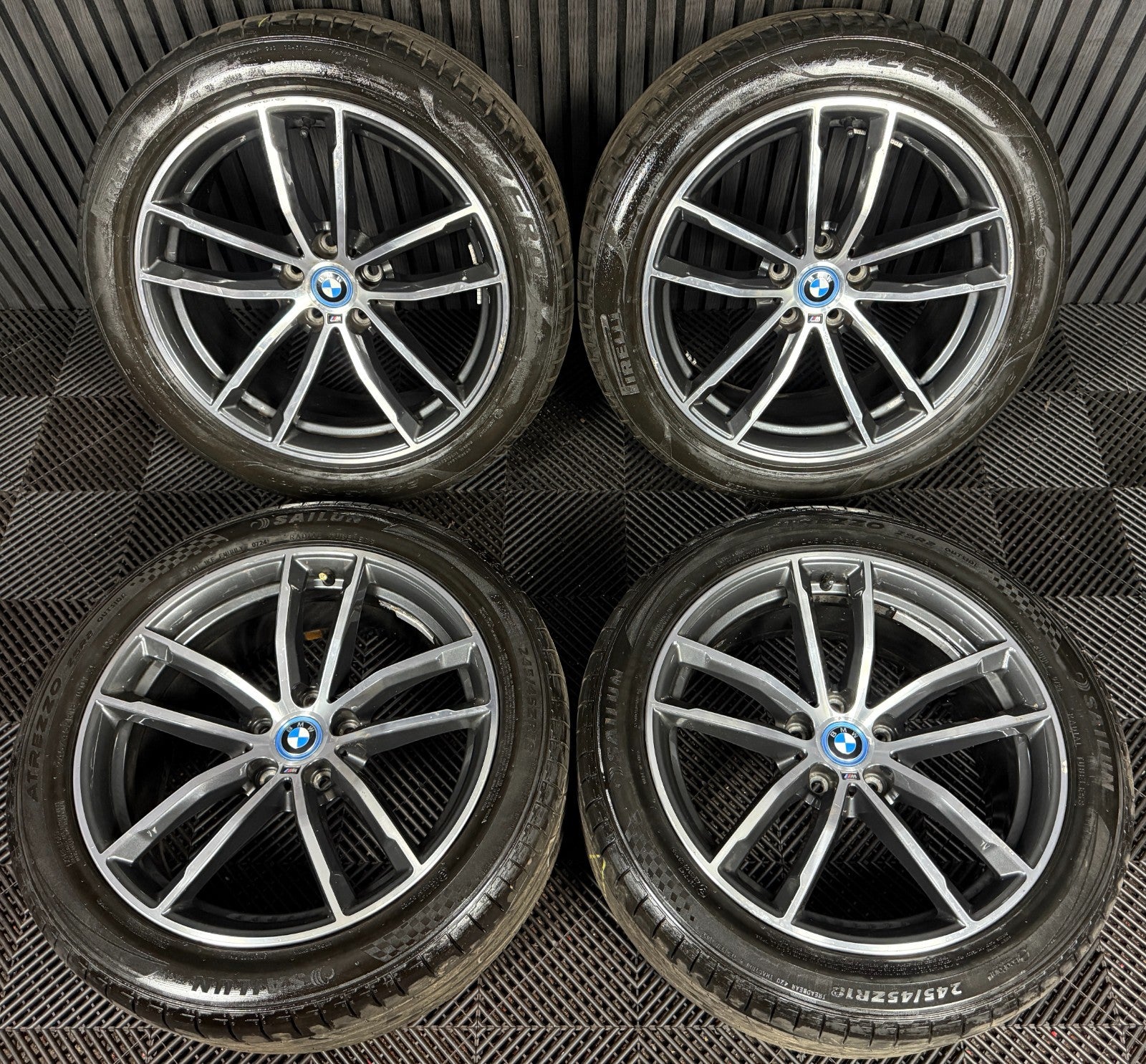 18" GENUINE BMW 5 SERIES 4 662 GREY DC M SPORT G30 G31 ALLOY WHEEL TYRES 7855081