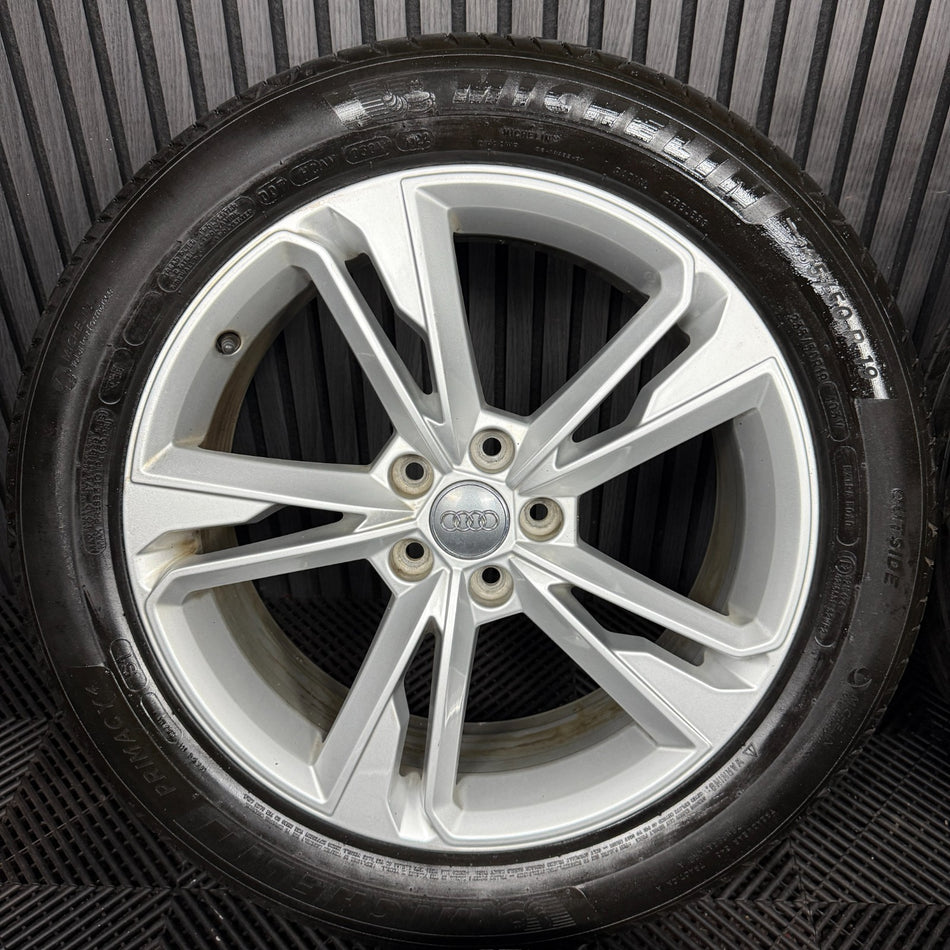 19'' Audi Q3 S Line 5 Double Spoke Alloy Wheels Tyre Alloys 83A601025M Genuine