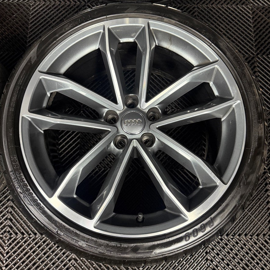19'' GENUINE AUDI A5 S LINE S5 ALLOY WHEELS ALLOYS TYRES 8W0601025DF