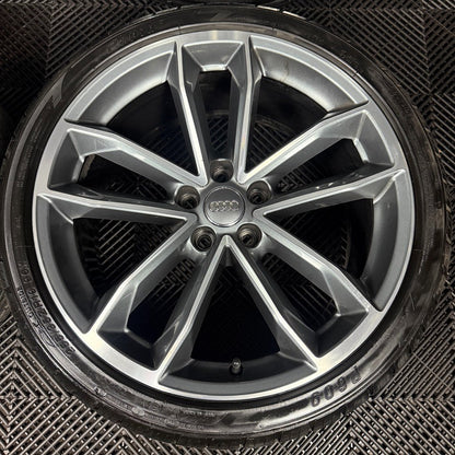 19'' GENUINE AUDI A5 S LINE S5 ALLOY WHEELS ALLOYS TYRES 8W0601025DF