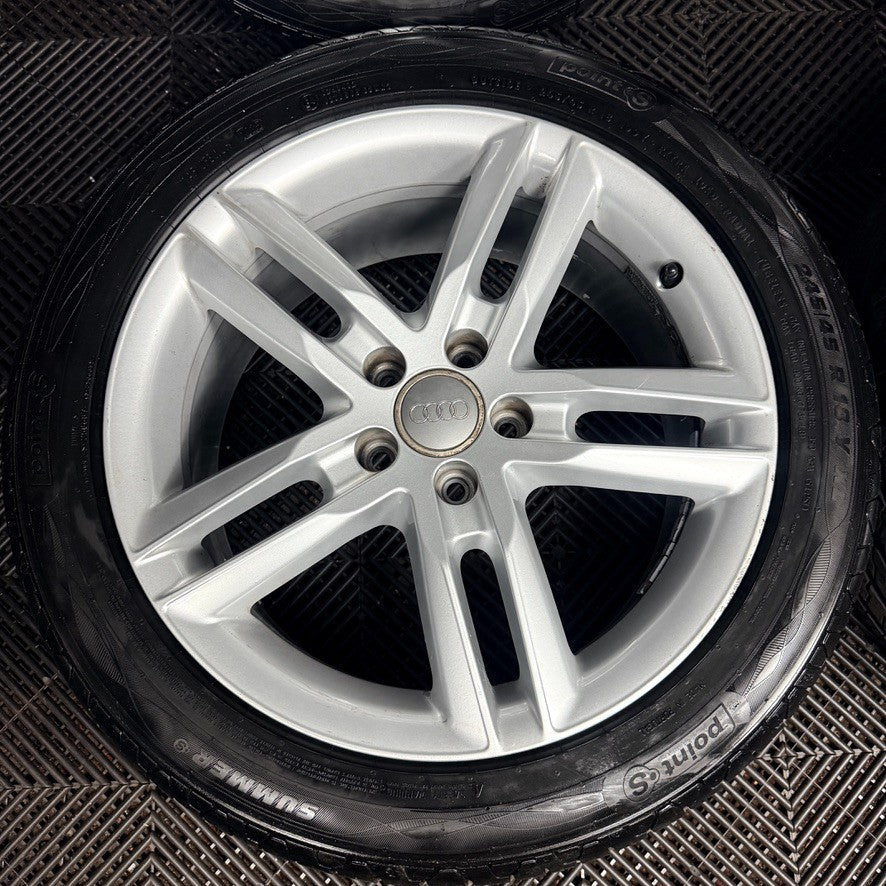 18'' Audi A6 C7 S Line Alloy Wheels Tyres 4G9601025BL Genuine