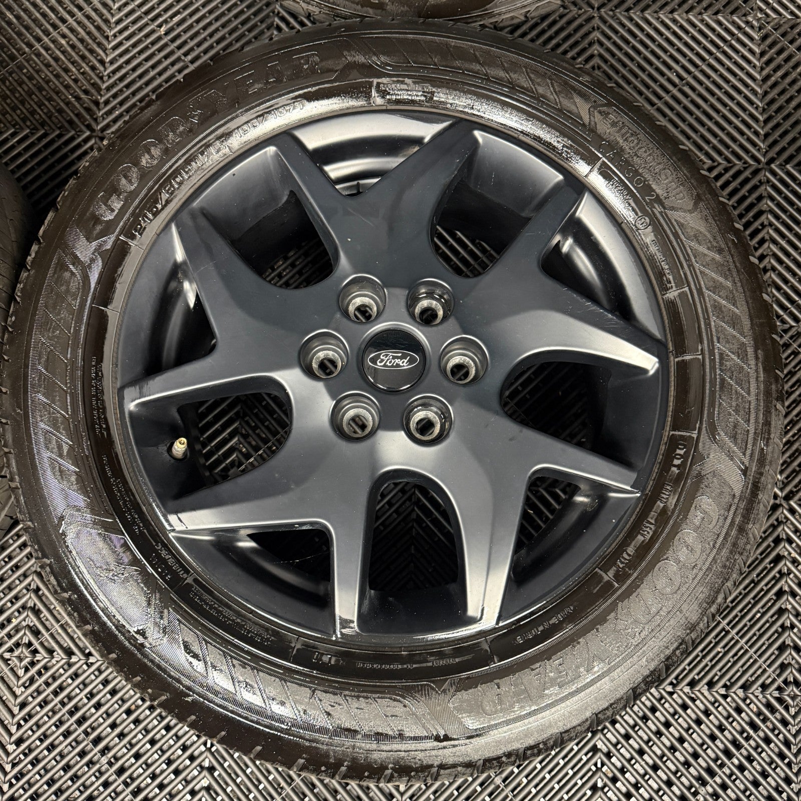 17" GENUINE FORD TRANSIT CUSTOM GREY ALLOY WHEELS TYRES MK9 2024 6X120