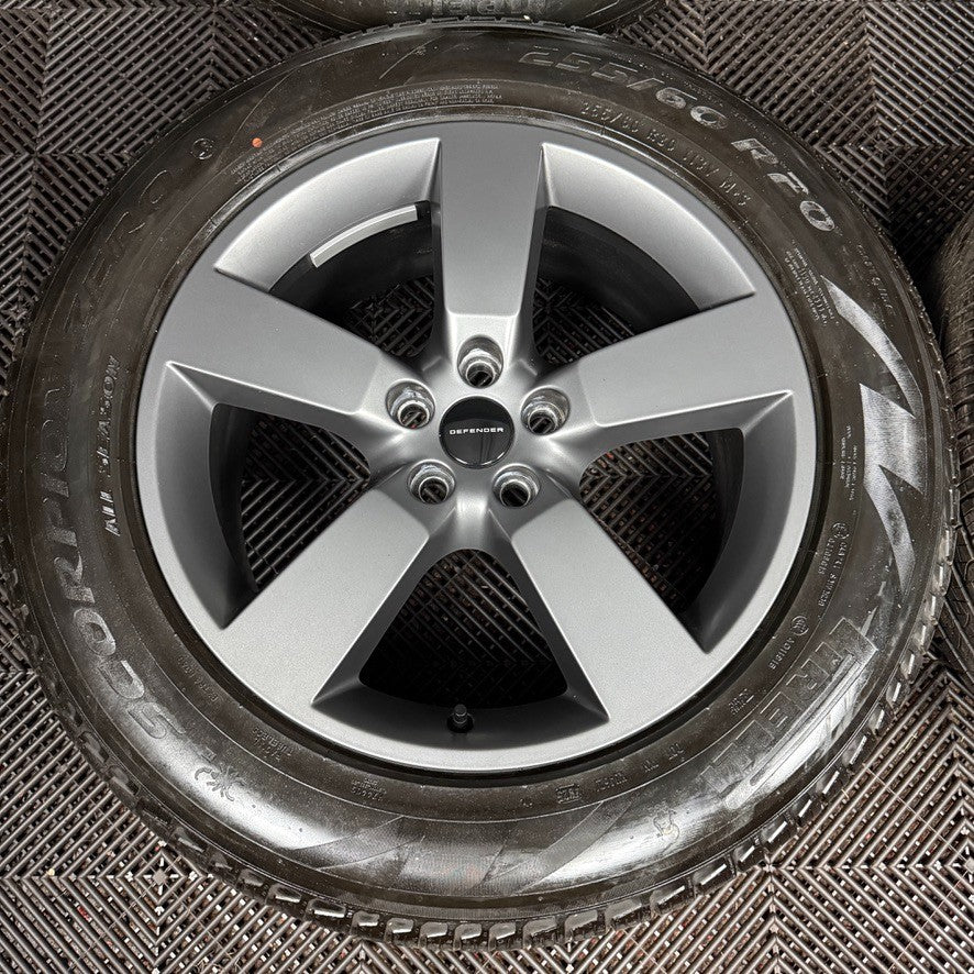 20'' GENUINE LAND ROVER DEFENDER 5 SPOKE GREY 5098 ALLOY WHEELS TYRES ...