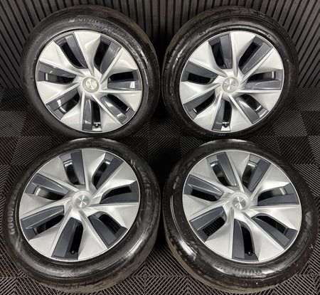 19'' GENUINE TESLA MODEL Y SILVER WITH CAPS ALLOYS WHEELS 1188222-00-B