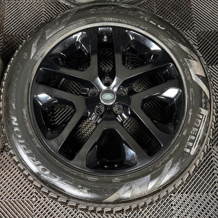 20'' GENUINE LAND ROVER DEFENDER BLACK 5095 ALLOY WHEELS TYRES ALLOYS L8BM-CA