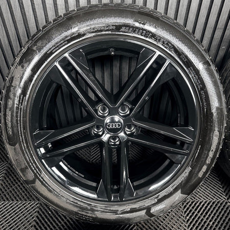 19'' Audi Q5 Black S Line Alloy Wheels Tyres 5X112 80A601025G Genuine