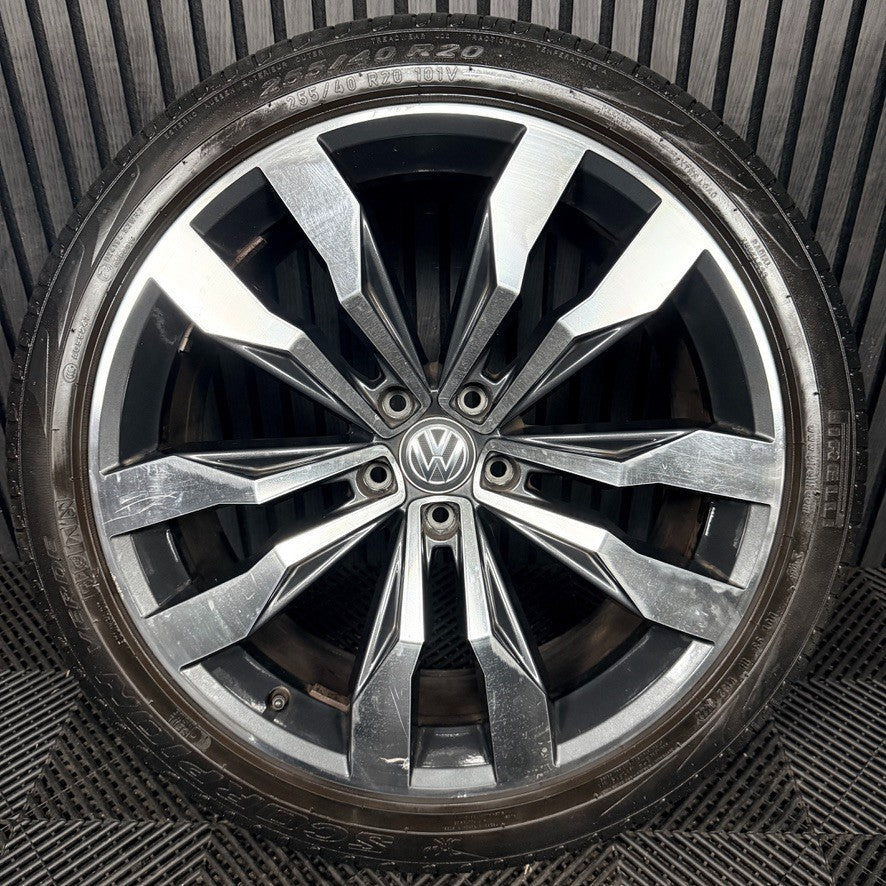 1X 20'' VW Tiguan Suzuka R Line 5NA601025G Grey DC Alloy Tyre Wheel Genuine