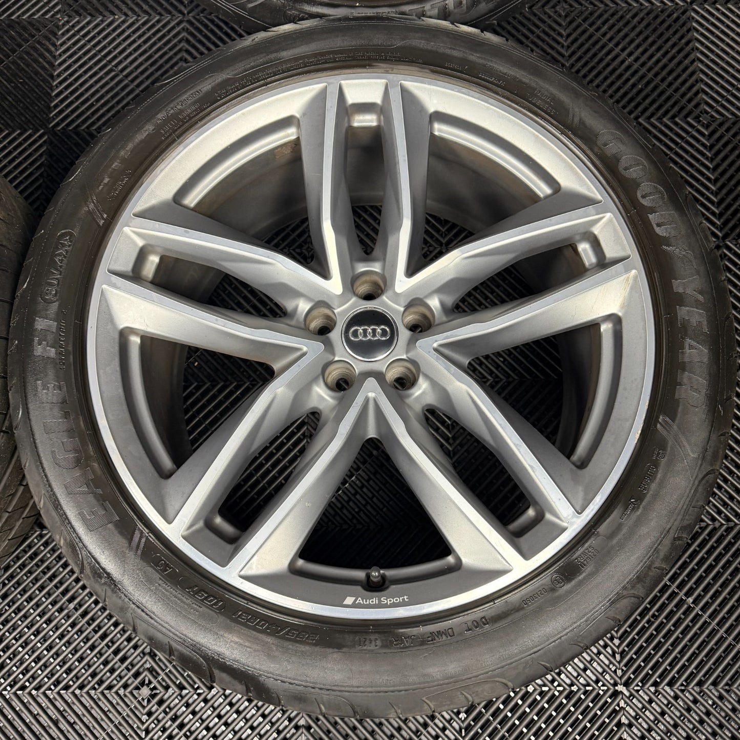 21'' GENUINE AUDI Q7 S LINE RS GREY DC ALLOY WHEELS ALLOYS TYRES 4M0601025S