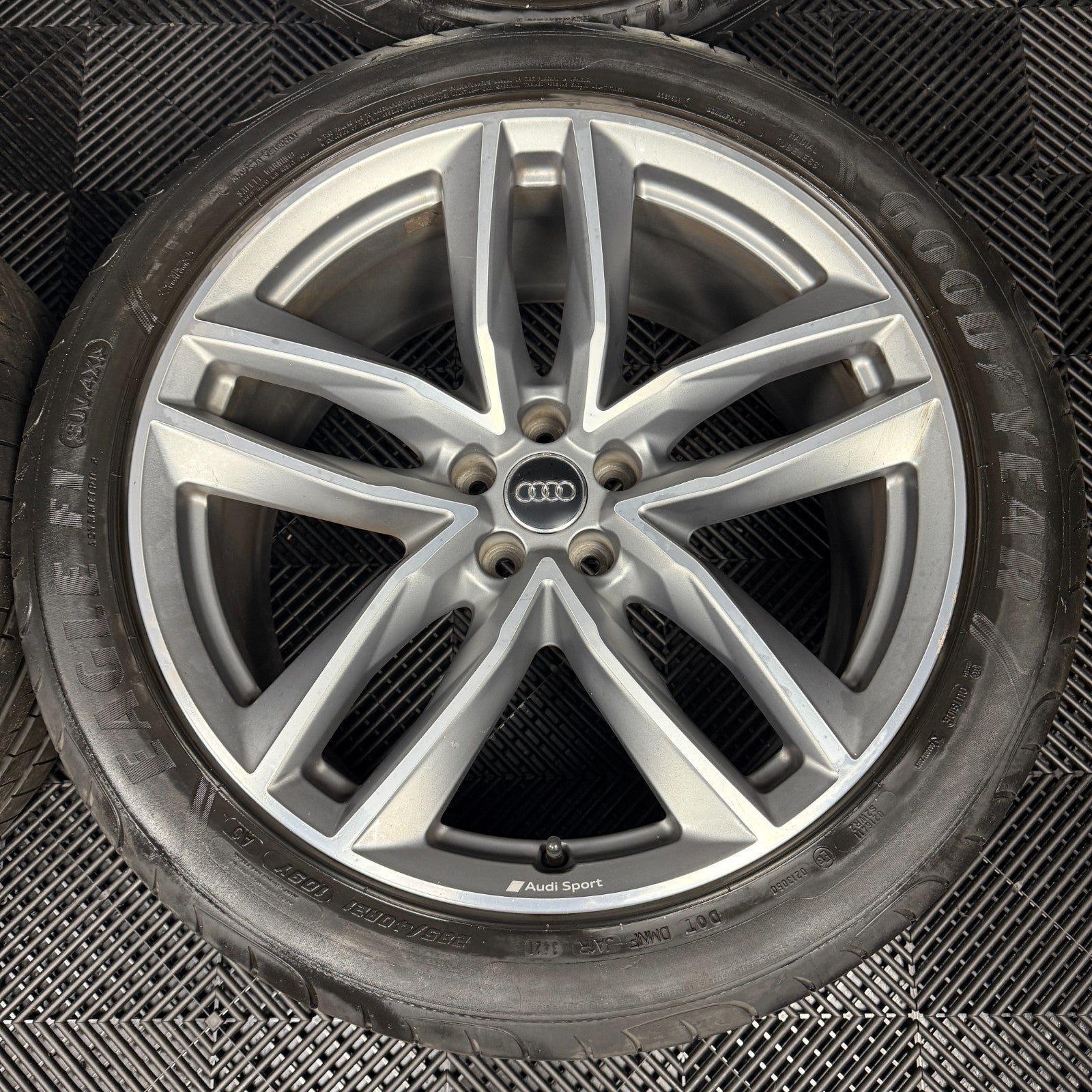 21'' GENUINE AUDI Q7 S LINE RS GREY DC ALLOY WHEELS ALLOYS TYRES 4M0601025S