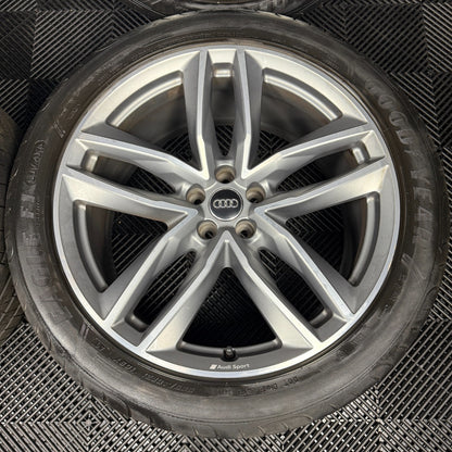 21'' GENUINE AUDI Q7 S LINE RS GREY DC ALLOY WHEELS ALLOYS TYRES 4M0601025S