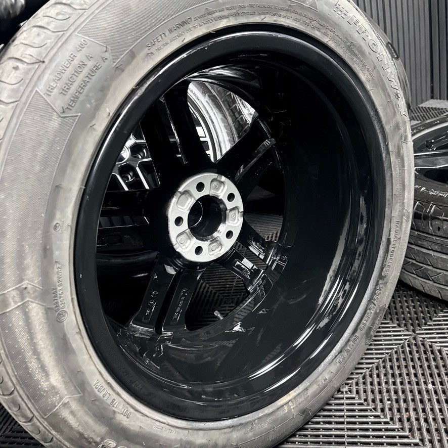 19'' Audi Q5 Black S Line Alloy Wheels Tyres 5X112 80A601025G Genuine
