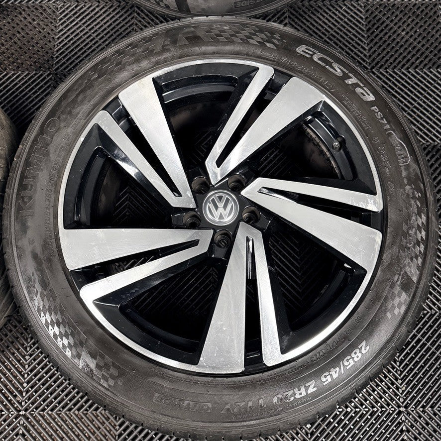 20'' VW Touareg Nevada Black DC Alloy Wheels Alloys Tyres Q7 760601025S Genuine