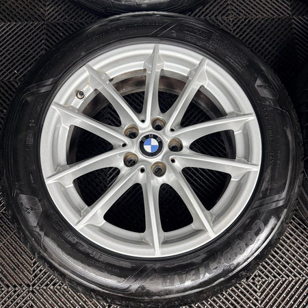 17" Bmw 5 Series 618 Silver Multispoke G30 G31 Alloy Wheel Tyres 6868217 Genuine