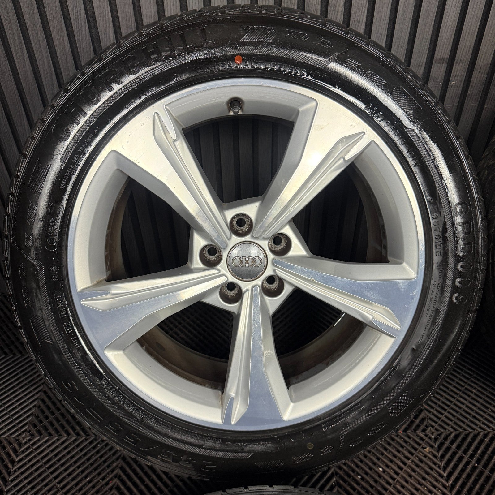 19'' GENUINE AUDI Q5 5 SPOKE S LINE ALLOY WHEEL TYRES 5X112 SPEEDLINE 80A601025E