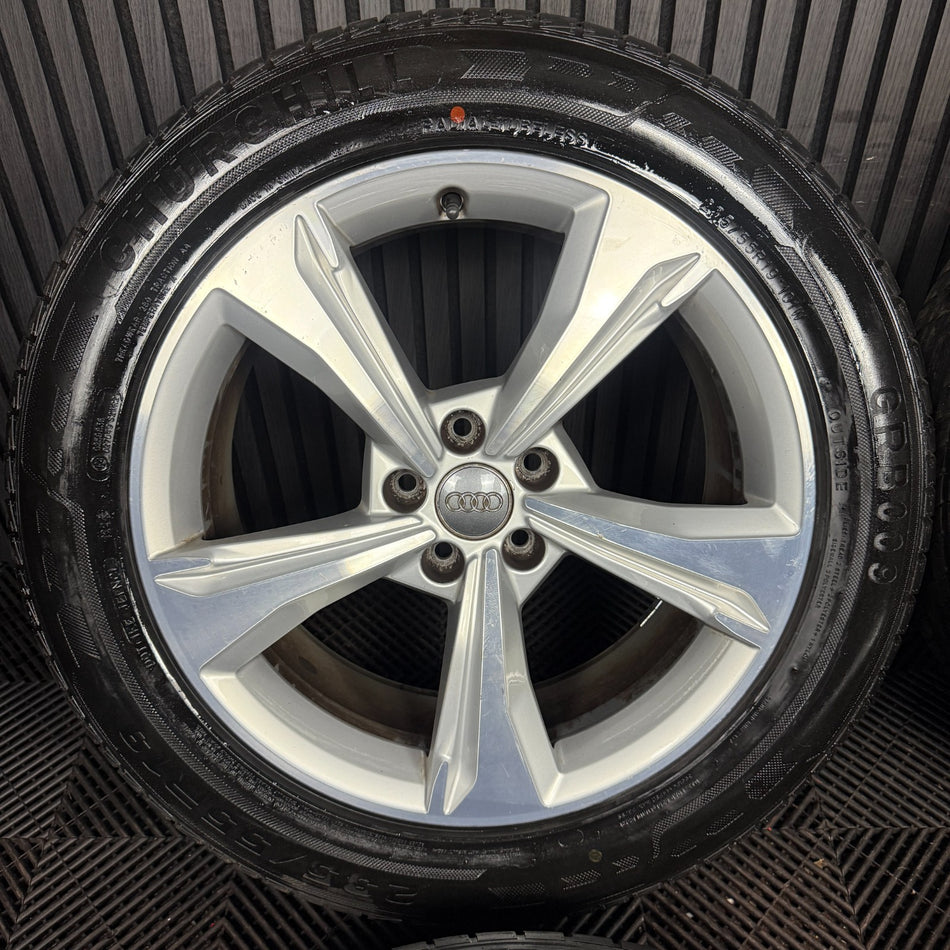 19'' GENUINE AUDI Q5 5 SPOKE S LINE ALLOY WHEEL TYRES 5X112 SPEEDLINE 80A601025E