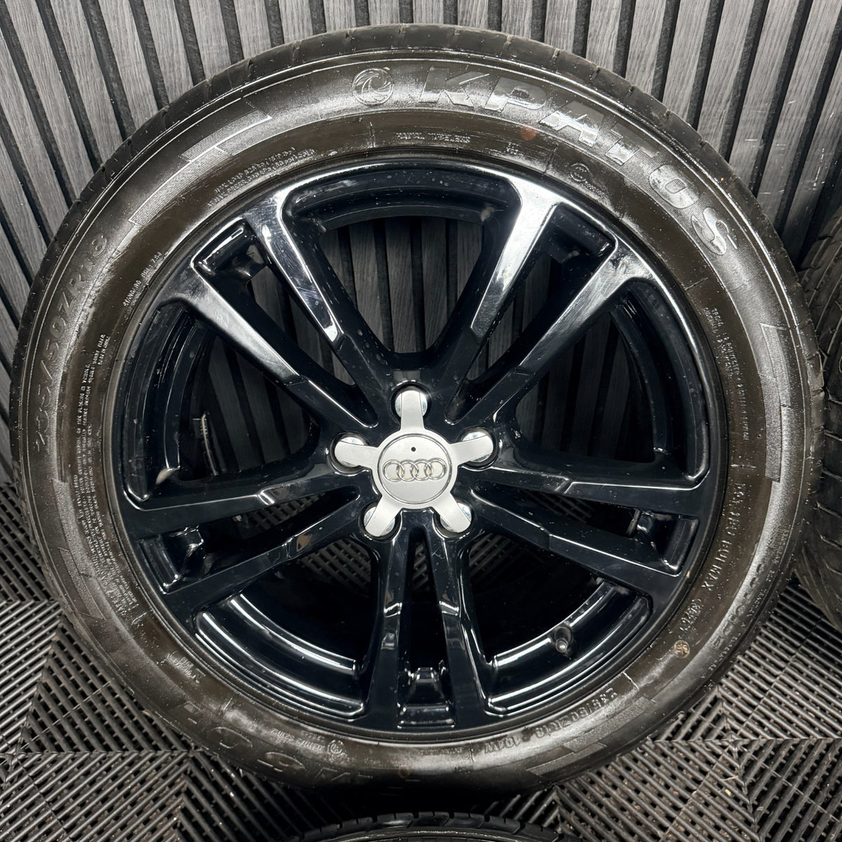 18'' Audi Q3 S Line 5 Double Spoke Black Alloy Wheels Tyres Alloys Genuine