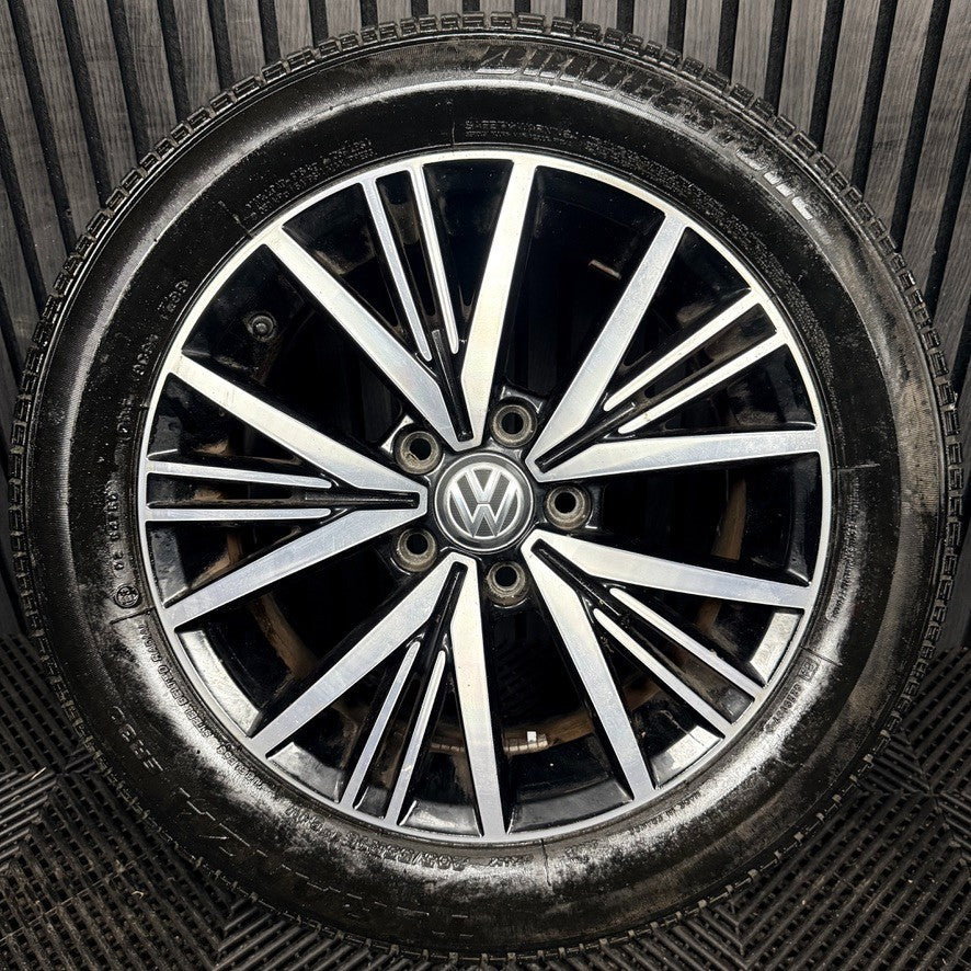1X 16'' Genuine VW Golf MK7.5 MK7 Linas Alloy Wheel Tyre Gt Single 5G0601025CD