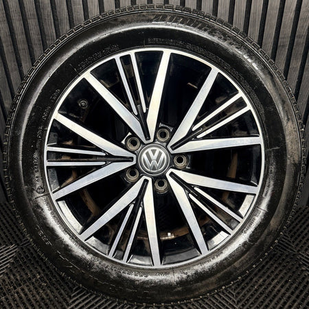 1X 16'' Genuine VW Golf MK7.5 MK7 Linas Alloy Wheel Tyre Gt Single 5G0601025CD