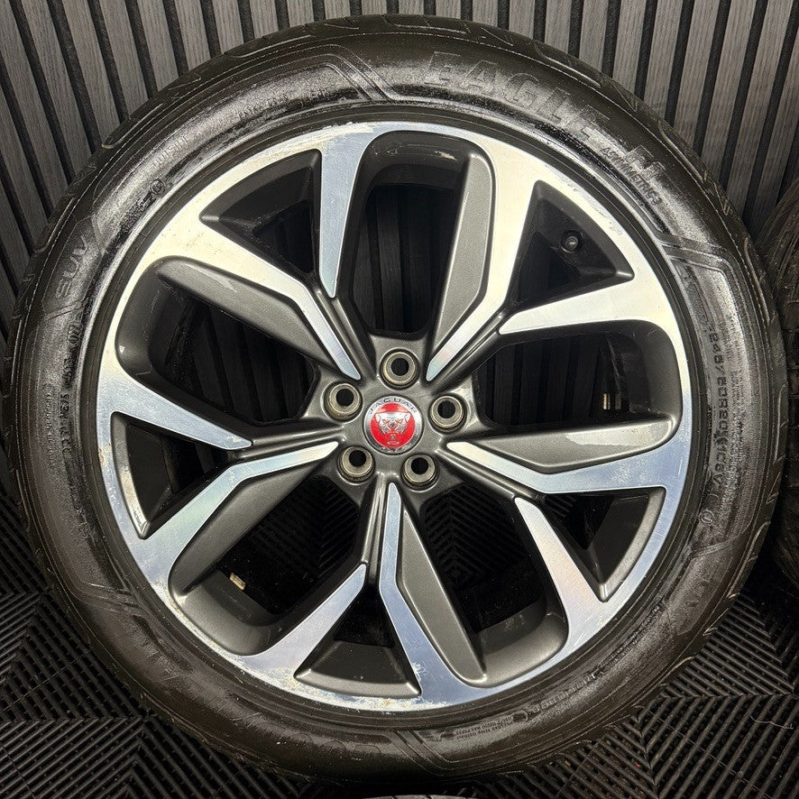 20'' GENUINE JAGUAR I PACE I-PACE 5068 Y SPOKE ALLOY WHEELS TYRES M9D3-1007-BA