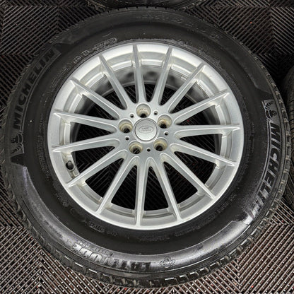 18'' GENUINE RANGE ROVER VELAR MULTISPOKE SILVER LAND ALLOY WHEELS TYRES ALLOYS