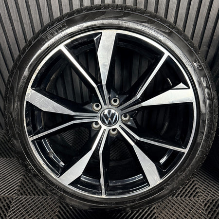 20'' VW Tiguan R Line Misano Alloy Wheels Tyres Alloys 5NA601025AH Genuine