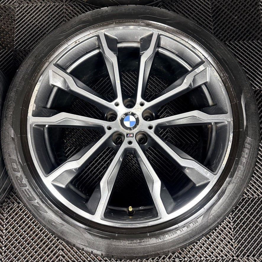 20'' BMW X3 X4 G01 G02 699 M Sport Alloy Wheels Tyres Alloys 801026 Genuine