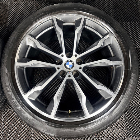 20'' BMW X3 X4 G01 G02 699 M Sport Alloy Wheels Tyres Alloys 801026 Genuine