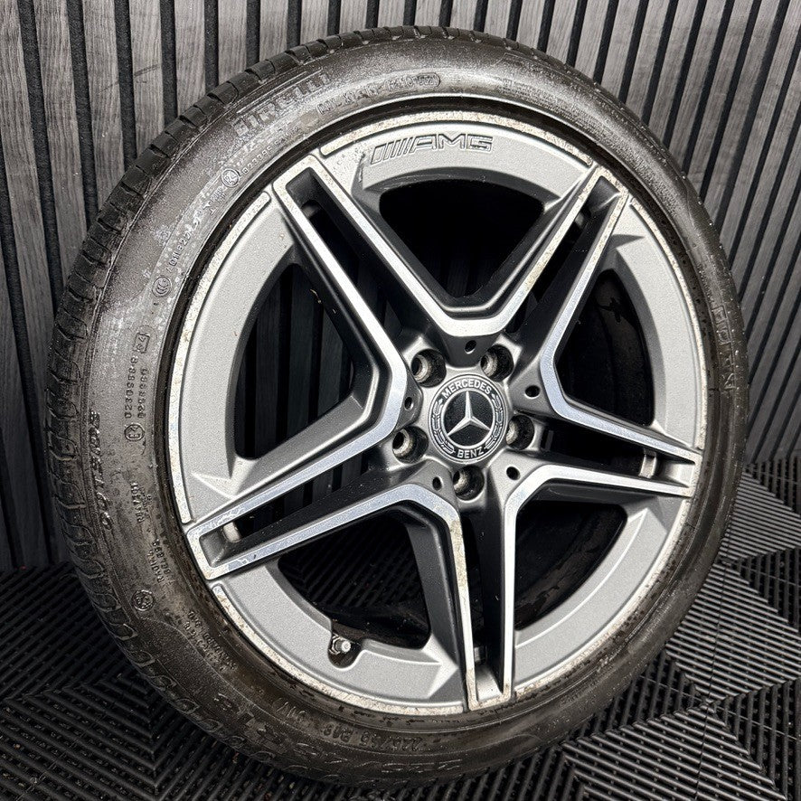 1X 18'' AMG Mercedes A Class CLA W177 Sport Alloy Wheel Tyre A1774011500 Genuine