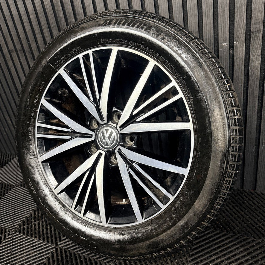 1X 16'' Genuine VW Golf MK7.5 MK7 Linas Alloy Wheel Tyre Gt Single 5G0601025CD