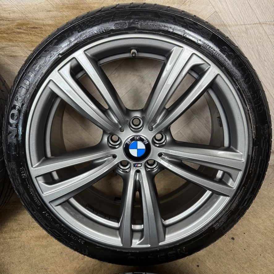 19" GENUINE BMW 3 SERIES 442 GREY M SPORT F30 F31 F32 E90 E92 ALLOY WHEELS TYRES