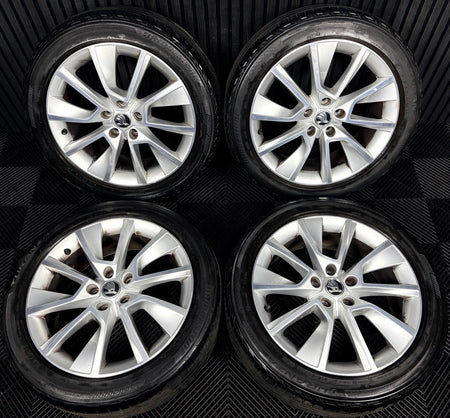 18'' Skoda Karoq Alloy Wheels Tyres Silver DC MK2 57A601025L 5X112 Genuine