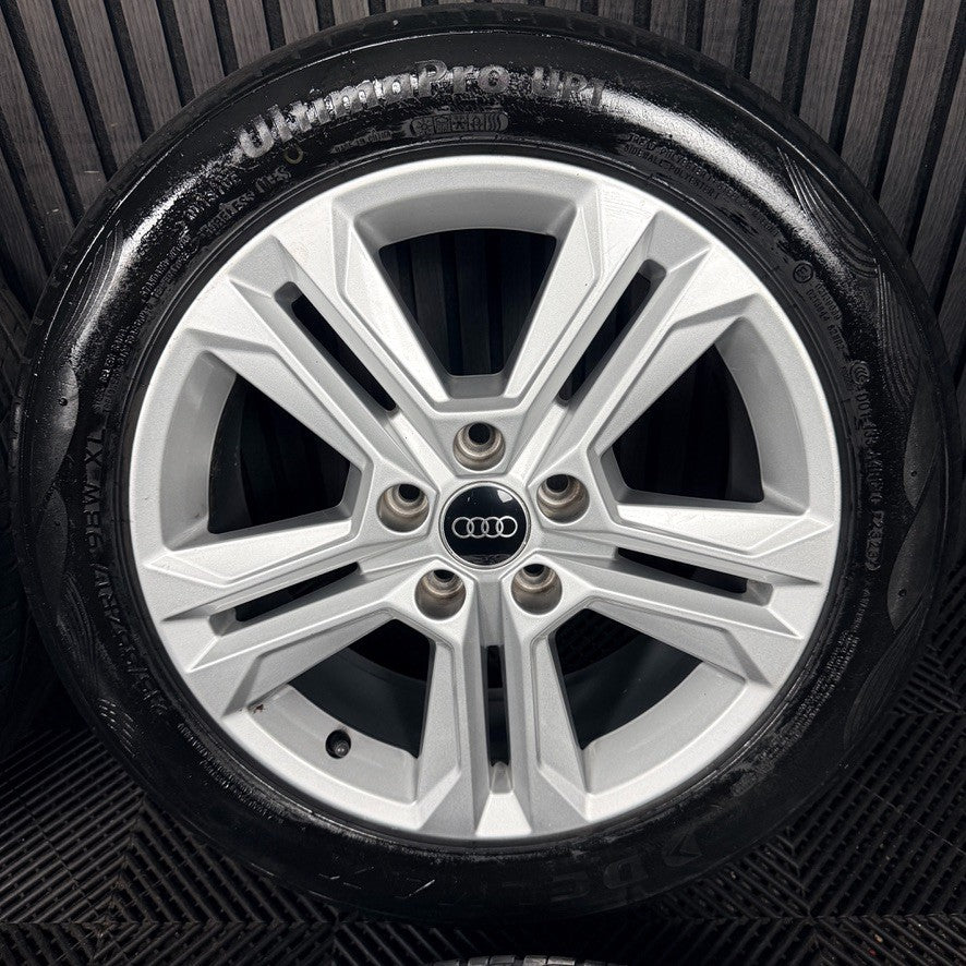 17'' Audi Q2 5 Double Spoke Alloy Wheels Tyres Alloys 81A601025AJ Genuine