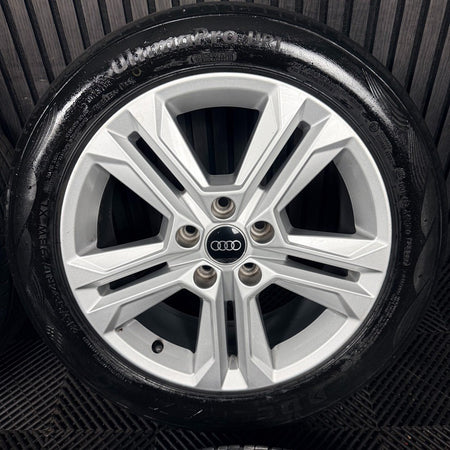 17'' Audi Q2 5 Double Spoke Alloy Wheels Tyres Alloys 81A601025AJ Genuine