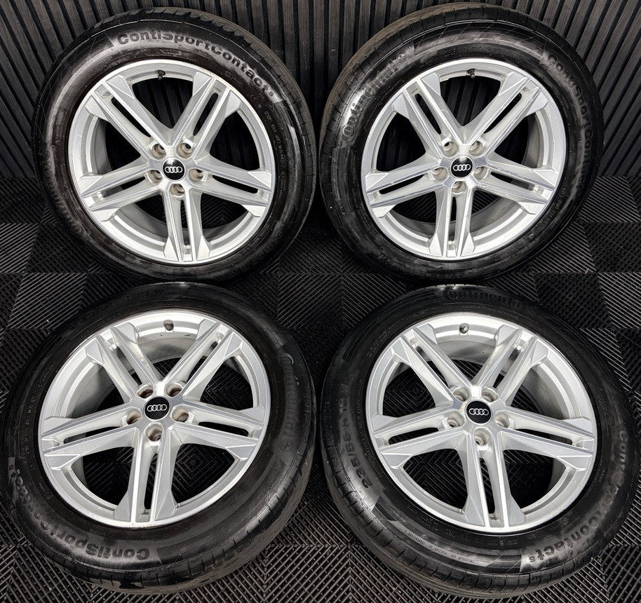 19'' Audi Q5 5 Double Spoke S Line Alloy Wheels Tyres 5X112 80A601025G Genuine