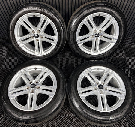 19'' Audi Q5 5 Double Spoke S Line Alloy Wheels Tyres 5X112 80A601025G Genuine