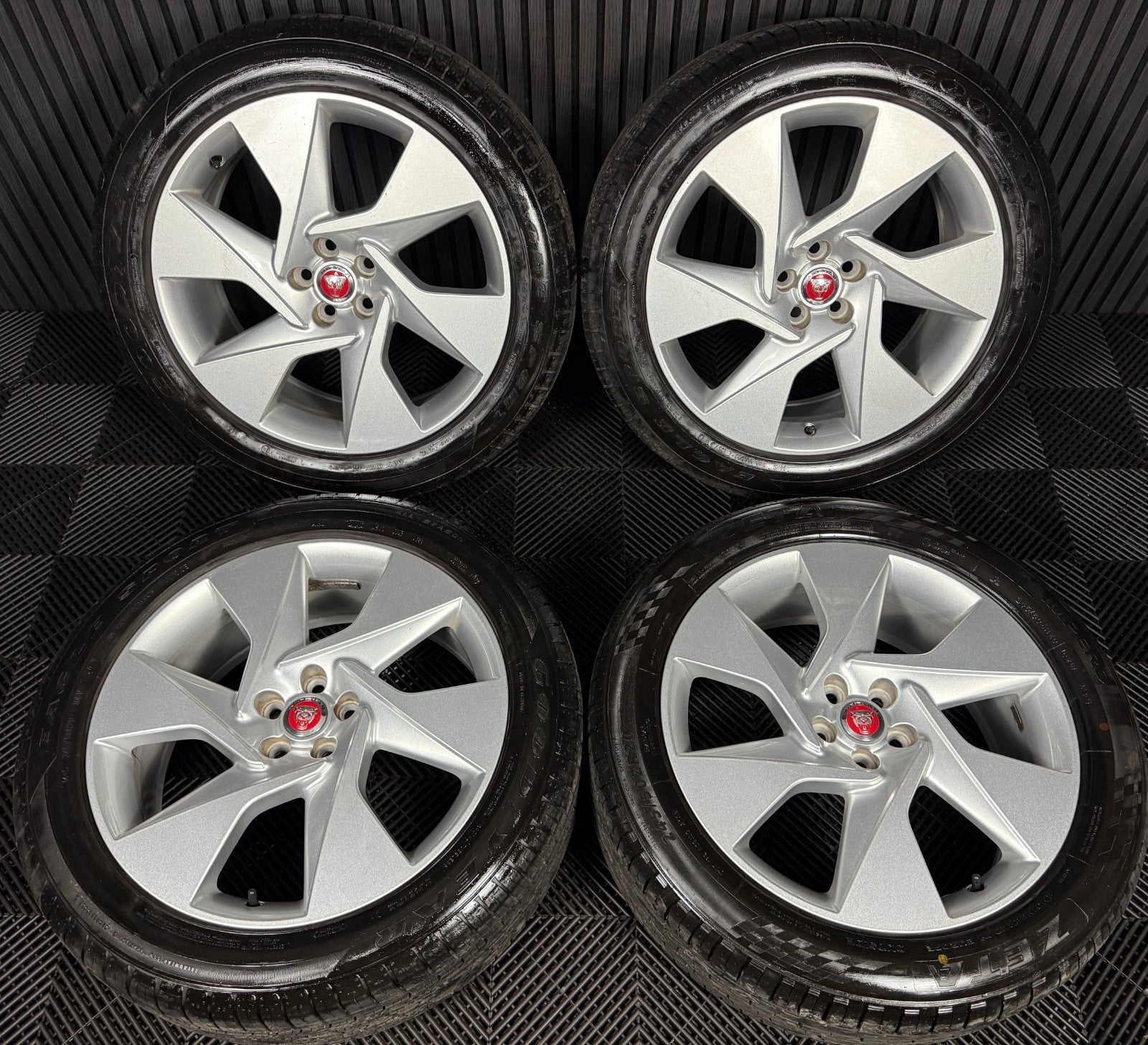 20'' GENUINE JAGUAR I PACE I-PACE 6007 6 SPOKE ALLOY WHEELS TYRES J9D3-BC-SS