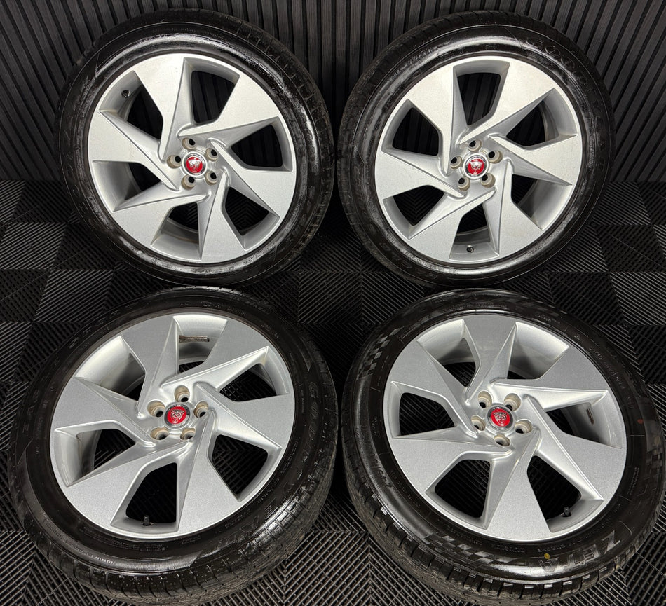 20'' GENUINE JAGUAR I PACE I-PACE 6007 6 SPOKE ALLOY WHEELS TYRES J9D3-BC-SS