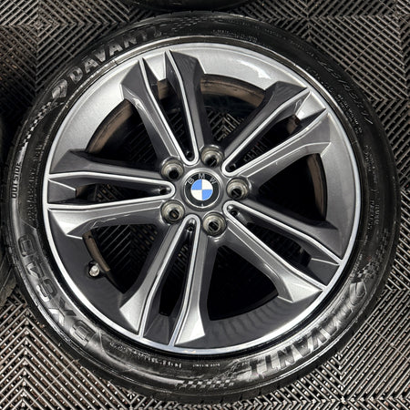 17'' BMW 1 Series 2 F40 F41 F44 149 Grey DC Alloy Wheels Tyres 6856087 Genuine