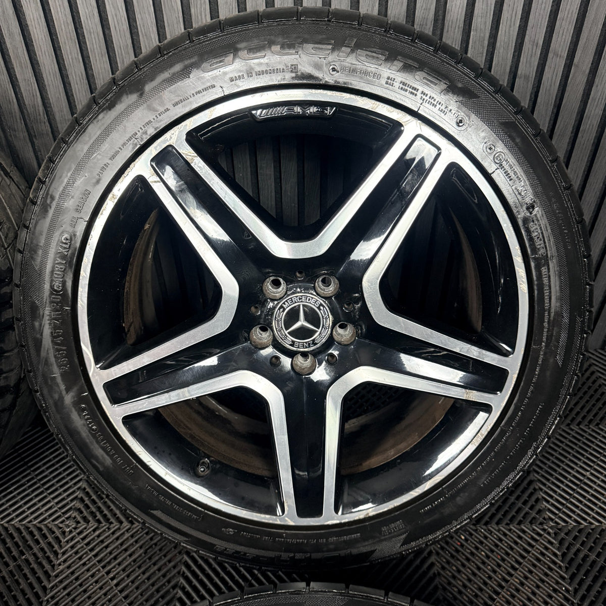 20” Mercedes AMG ML GLE Black DC Alloy Wheels Tyres W166 Genuine A1664012002