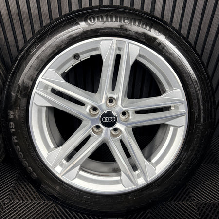 19'' Audi Q5 5 Double Spoke S Line Alloy Wheels Tyres 5X112 80A601025G Genuine