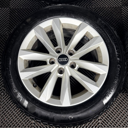 16'' GENUINE AUDI A3 SILVER MULTISPOKE ALLOY WHEELS ALLOYS TYRES 8Y0601025