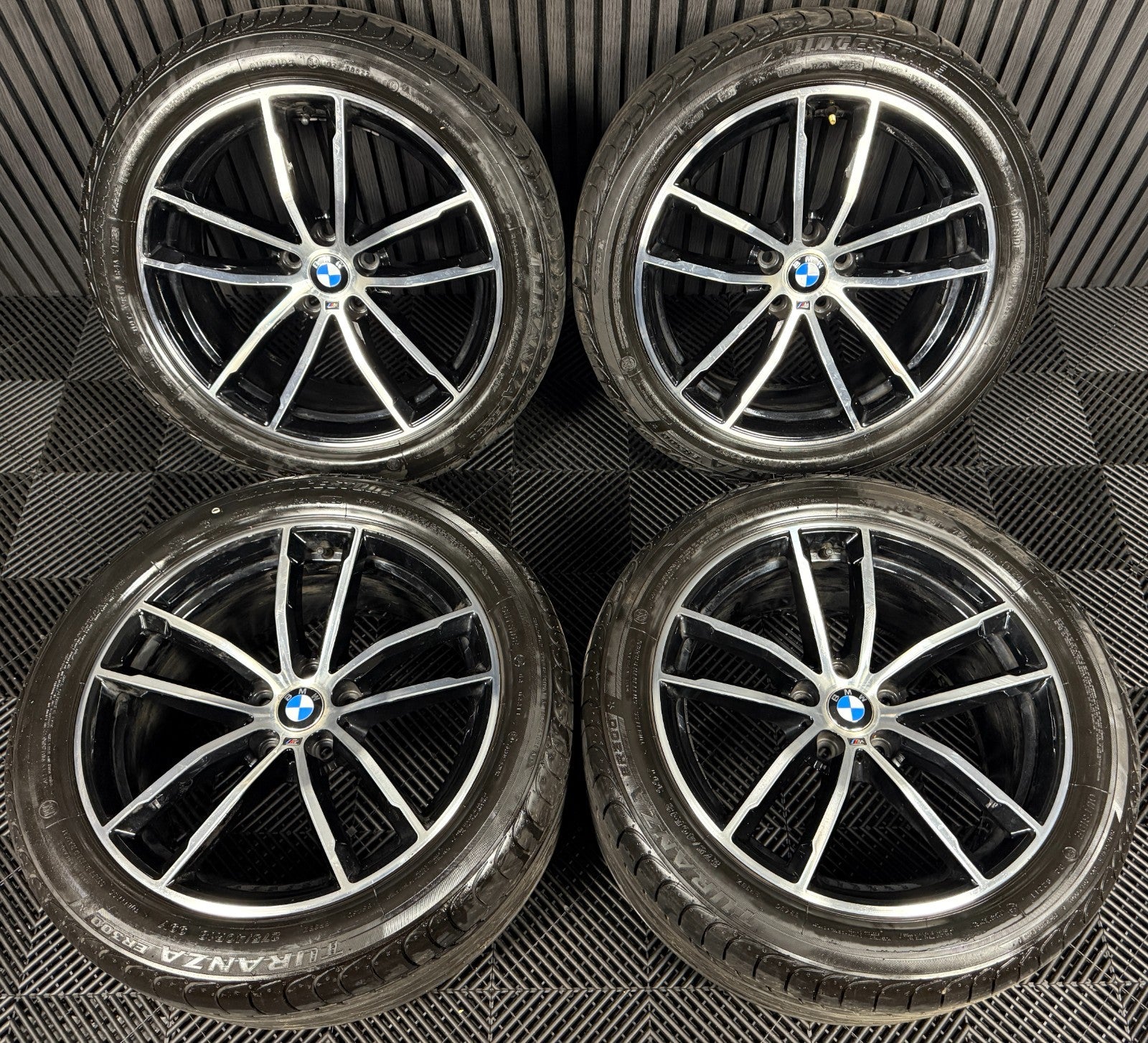 18" GENUINE BMW 5 SERIES 4 662 BLACK M SPORT G30 G31 ALLOY WHEELS TYRES ALLOYS