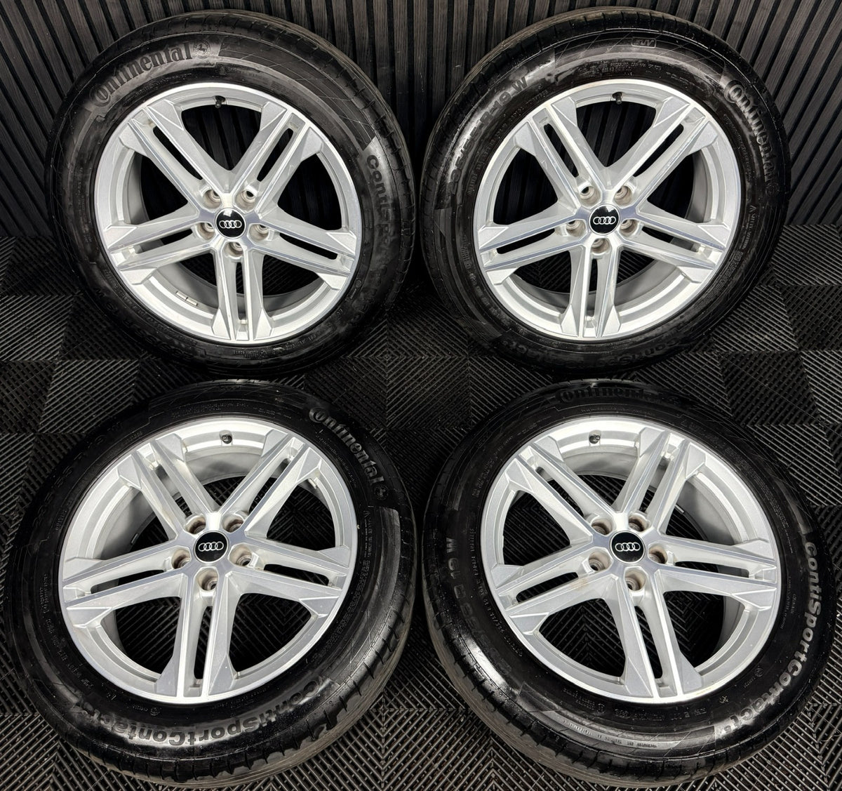 19'' Audi Q5 5 Double Spoke S Line Alloy Wheels Tyres 5X112 80A601025G Genuine