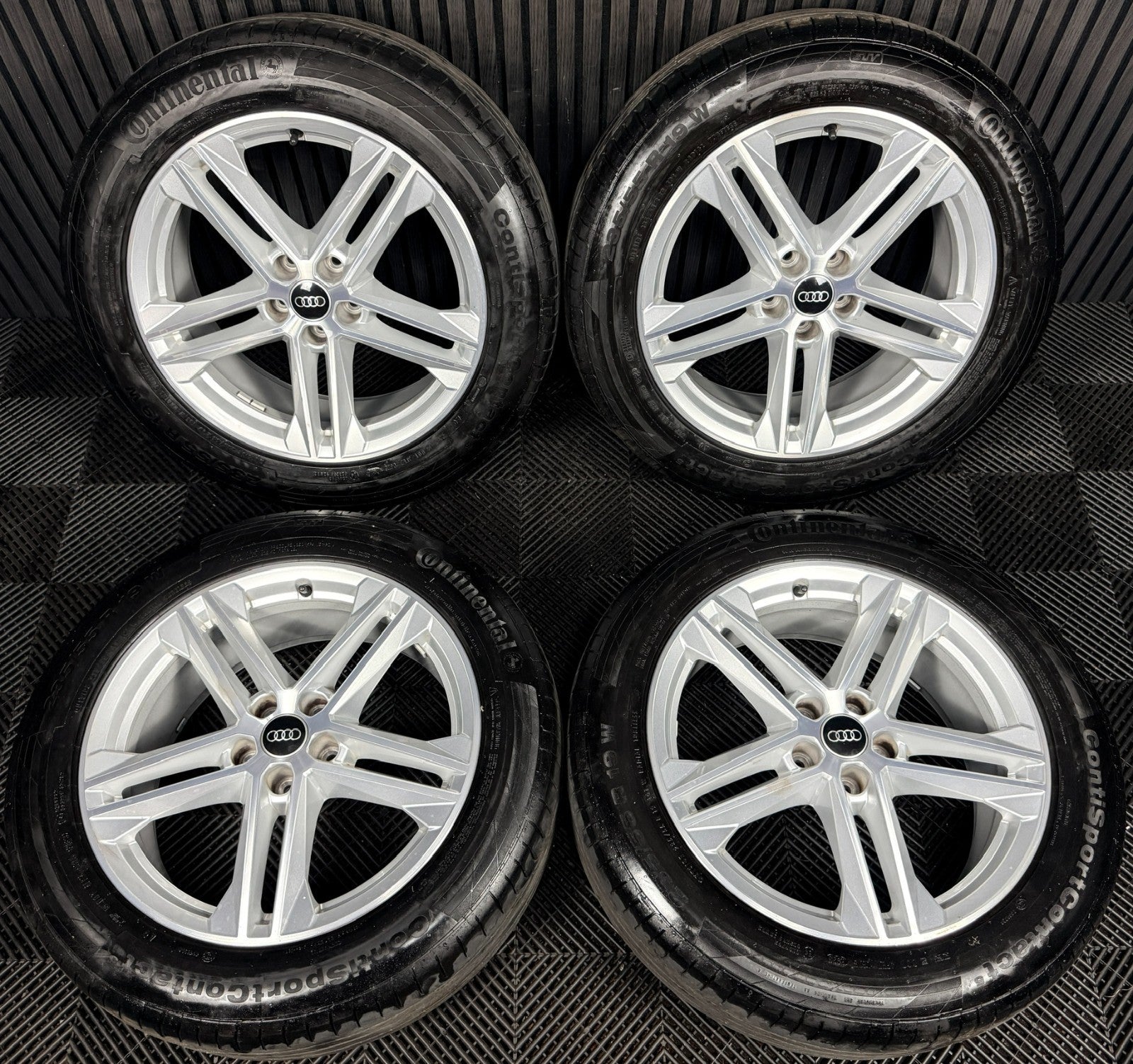 19'' Audi Q5 5 Double Spoke S Line Alloy Wheels Tyres 5X112 80A601025G Genuine