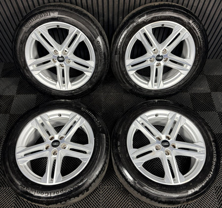 19'' Audi Q5 5 Double Spoke S Line Alloy Wheels Tyres 5X112 80A601025G Genuine
