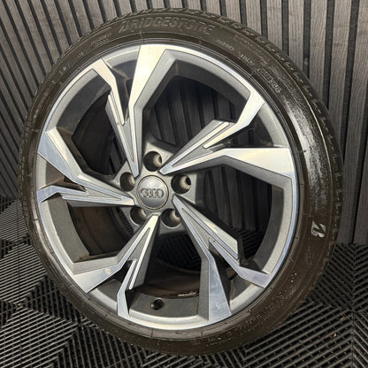 1X 18'' GENUINE AUDI A3 GREY DC ALLOY WHEEL TYRE 8Y0601025H SINGLE SPARE