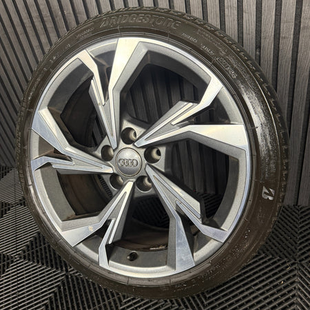 1X 18'' GENUINE AUDI A3 GREY DC ALLOY WHEEL TYRE 8Y0601025H SINGLE SPARE