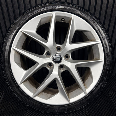 1X 18'' Seat Leon FR Performance MK3 Alloy Wheel Tyre Single Genuine 5F0601025F