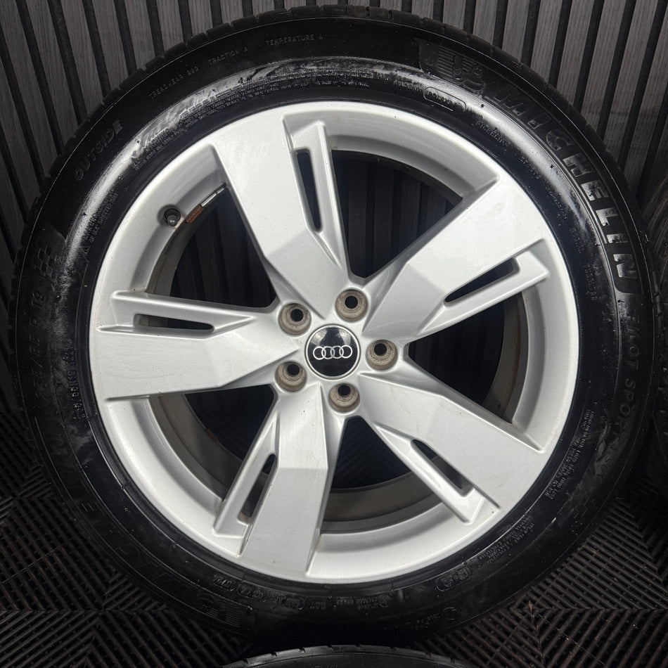 19'' GENUINE AUDI Q5 5 SPLIT SPOKE S LINE ALLOY WHEEL TYRES 5X112 80A601025D